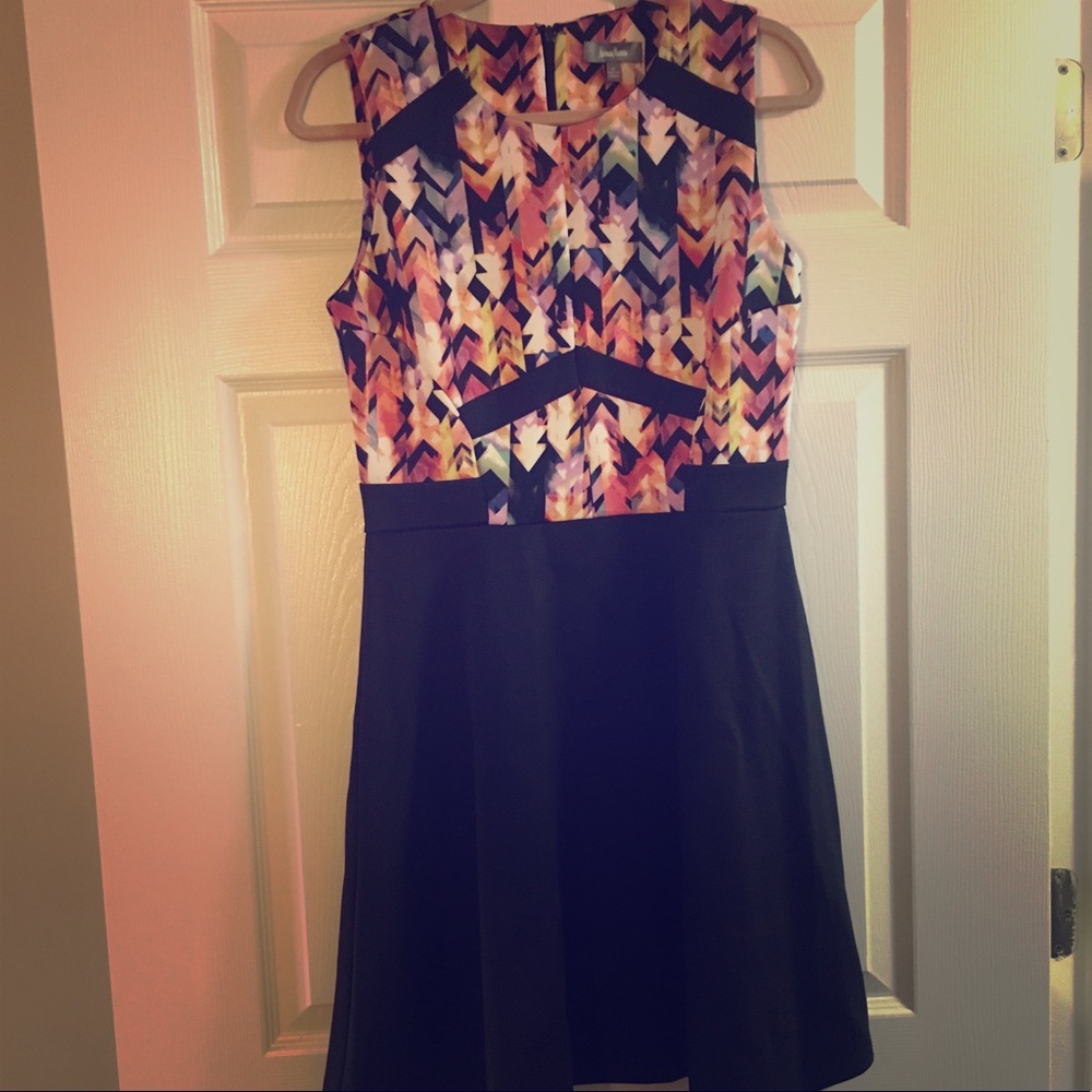 Neumann Marcus multicolor dress a-line